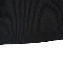 Alessandra Rich Ruffle Shirt Black