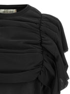 Comme Des Garçons Ruffle Top Black, view 3