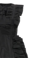 Giovanni Bedin Ruffle Train Dress Black, view 3