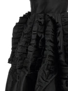 Giovanni Bedin Ruffle Train Dress Black, view 4