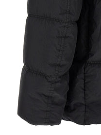 Stone Island Ruffled Effect Down Jacket Blue
