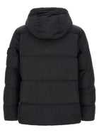 Stone Island Ruffled Effect Down Jacket Blue, view 2