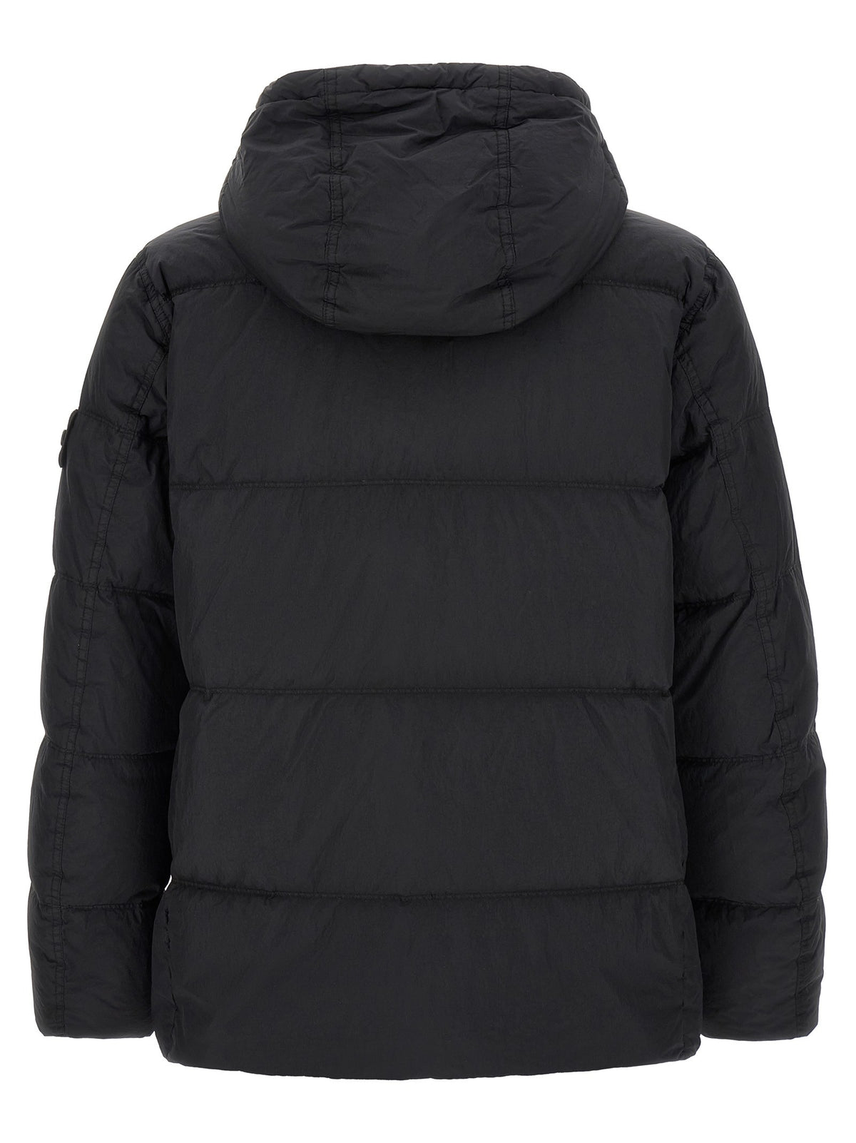 Stone Island Ruffled Effect Down Jacket Blue, view 2