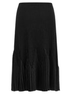 Elisabetta Franchi Ruffled Skirt Black, view 2