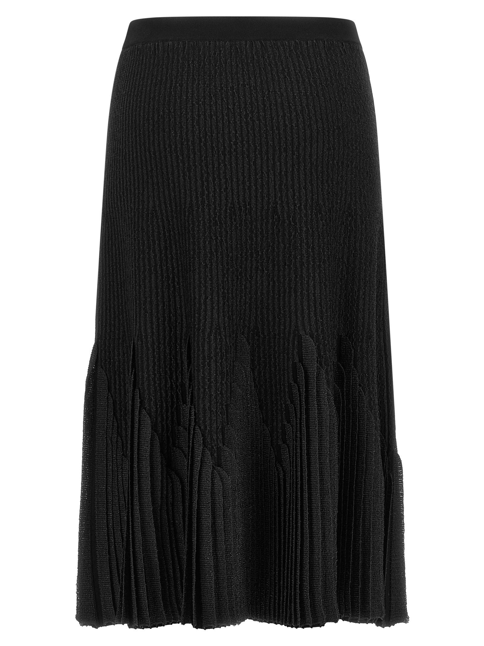Elisabetta Franchi Ruffled Skirt Black