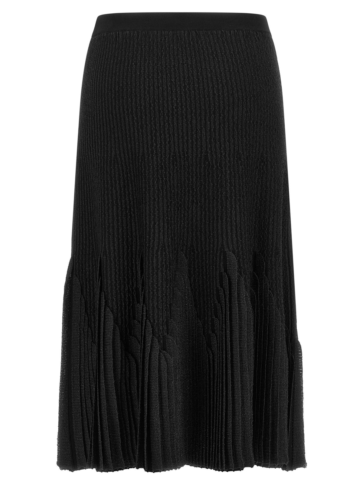 Elisabetta Franchi Ruffled Skirt Black, view 2