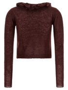 Alberta Ferretti Ruffled Sweater Red, view 2