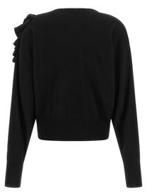 Nude Lucy Ruffled Sweater Black