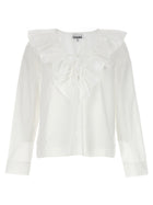 Ganni Ruffles Shirt White
