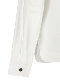 Ganni Ruffles Shirt White, view 4