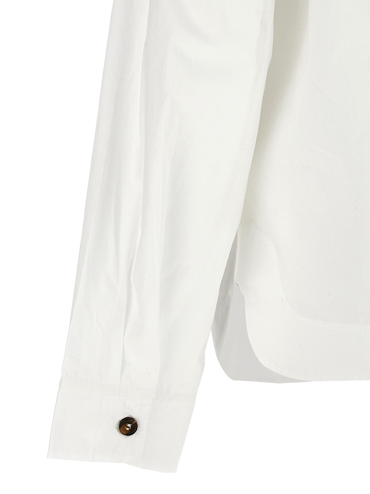 Ganni Ruffles Shirt White, view 4