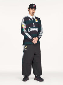 adidas Originals x Willy Chavarria Men's Rugby Cotton Polo Shirt Black