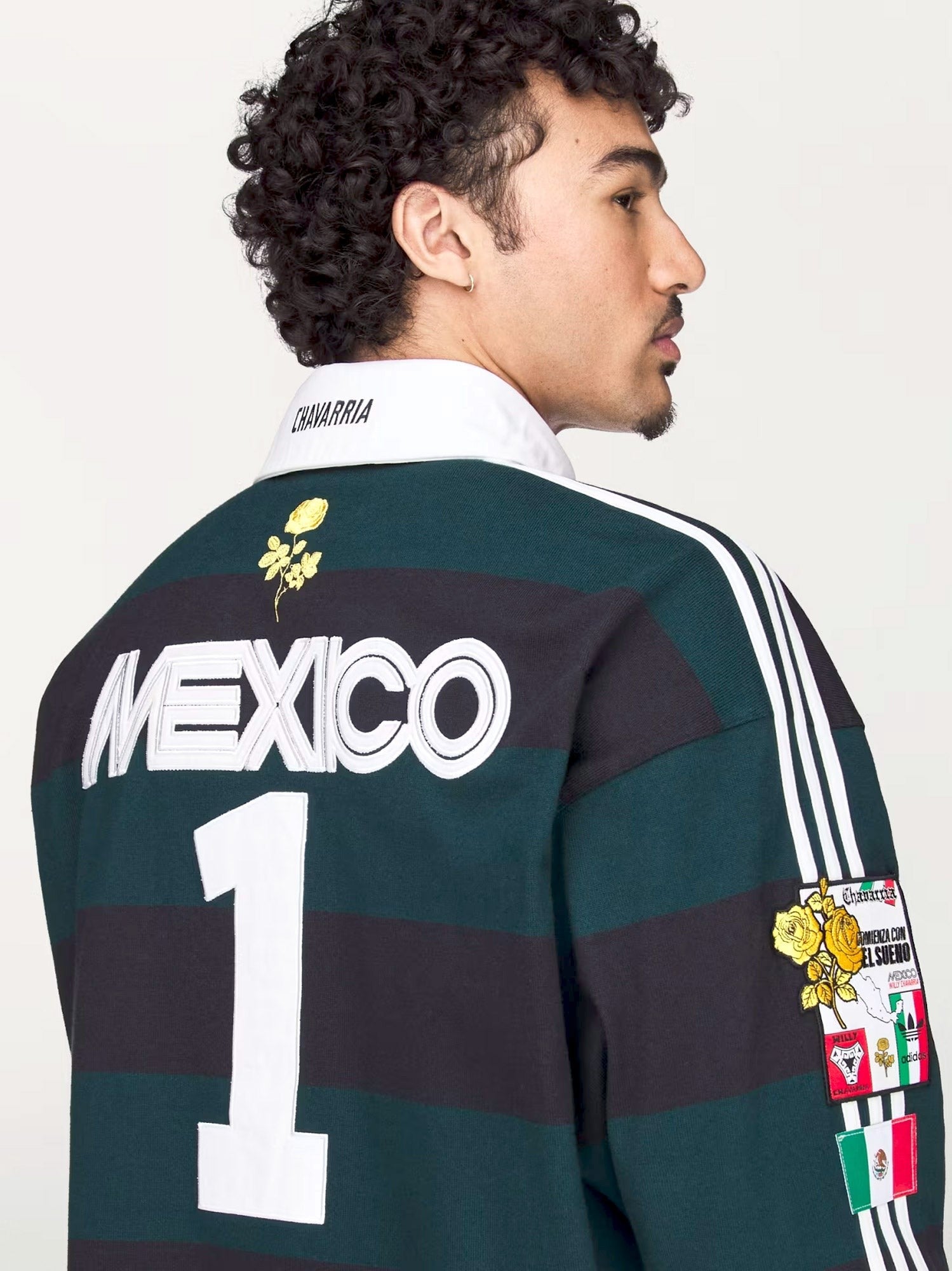 adidas Originals x Willy Chavarria Men's Rugby Cotton Polo Shirt Black