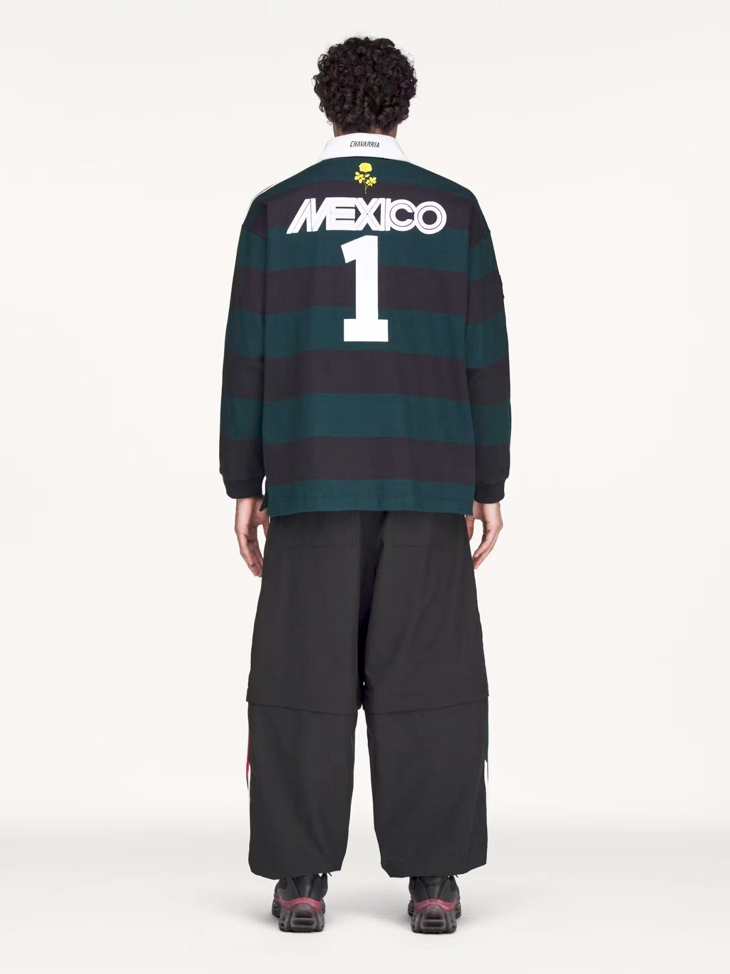 adidas Originals x Willy Chavarria Men's Rugby Cotton Polo Shirt Black