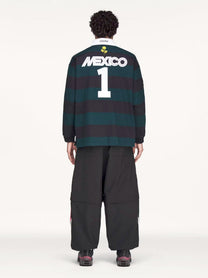 adidas Originals x Willy Chavarria Men's Rugby Cotton Polo Shirt Black