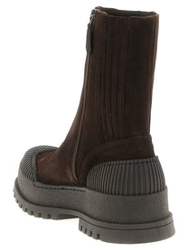 Aquazzura Rugged Ankle Boots Brown