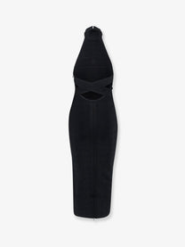 Retrofete Women's Runa Long Viscose Dress Black