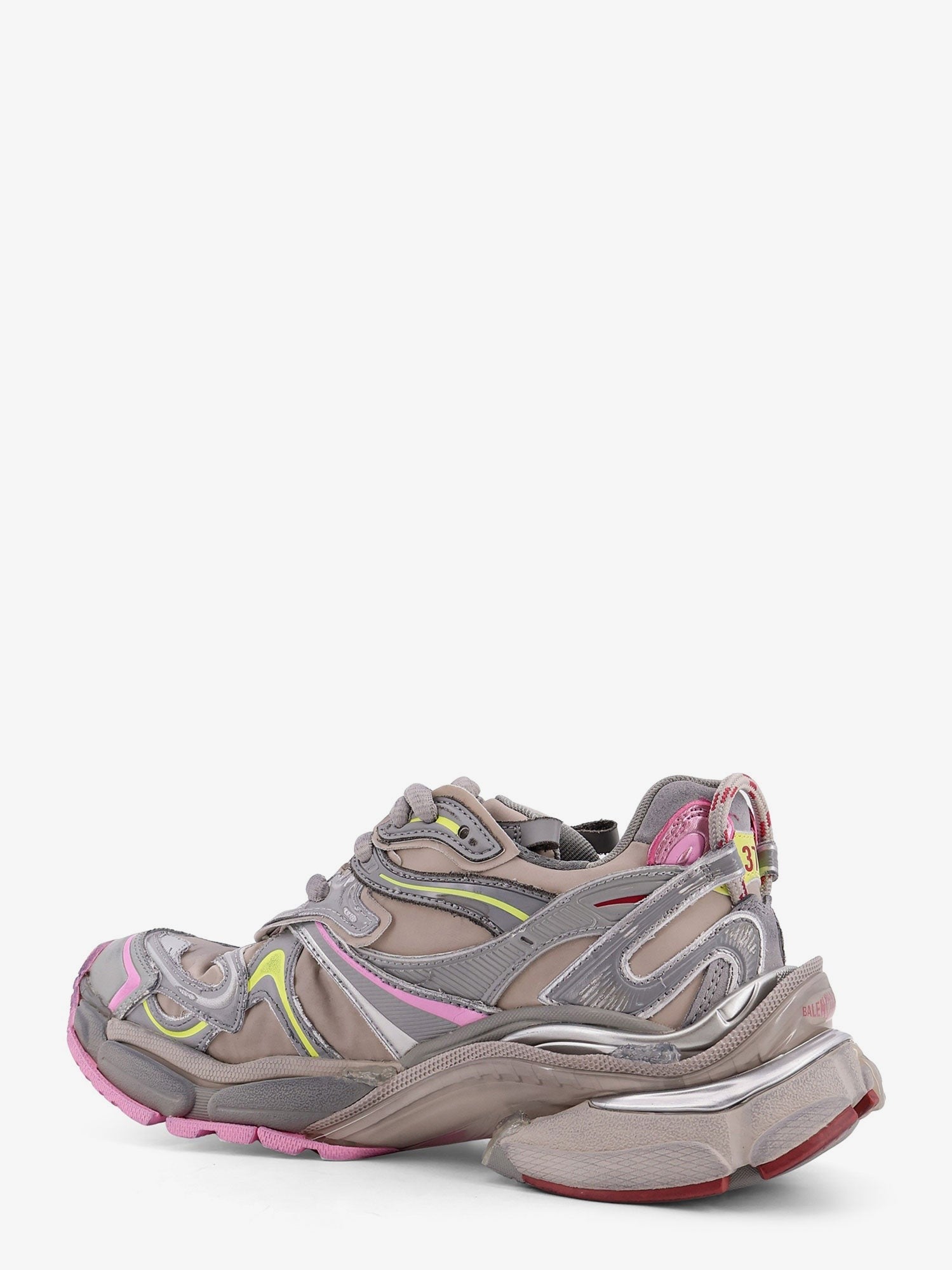 Balenciaga Women's Runner Nylon Low Top Sneakers Beige