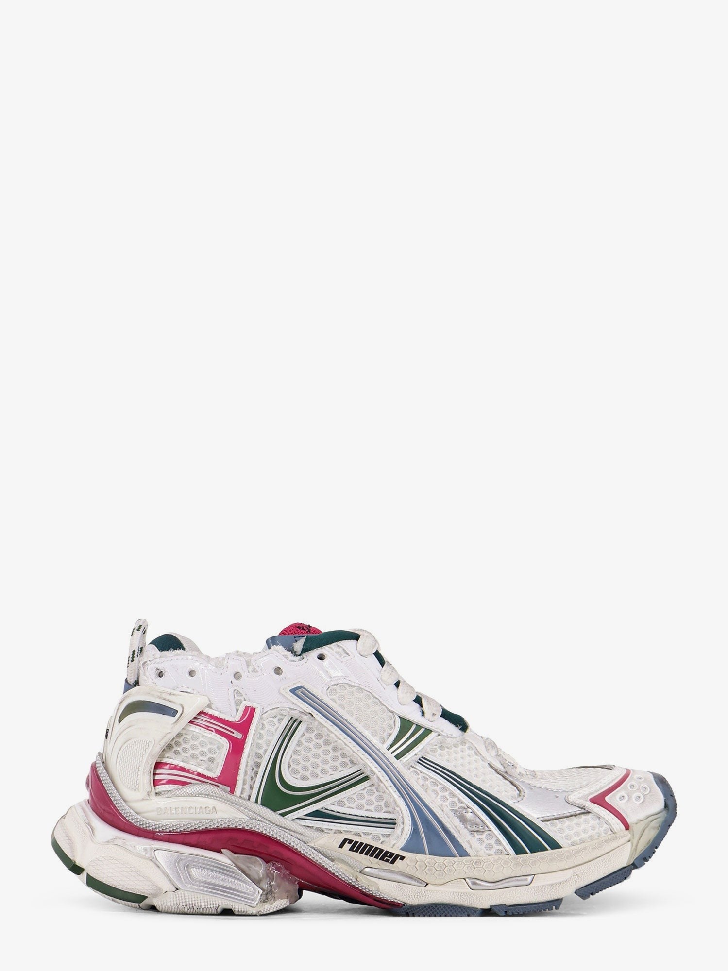 Balenciaga Women's Runner Low Top Mesh Sneakers Multicolor