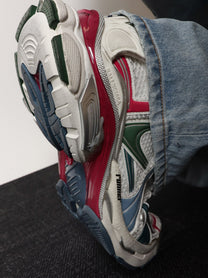 Balenciaga Men's Runner Low Top Mesh Sneakers Multicolor