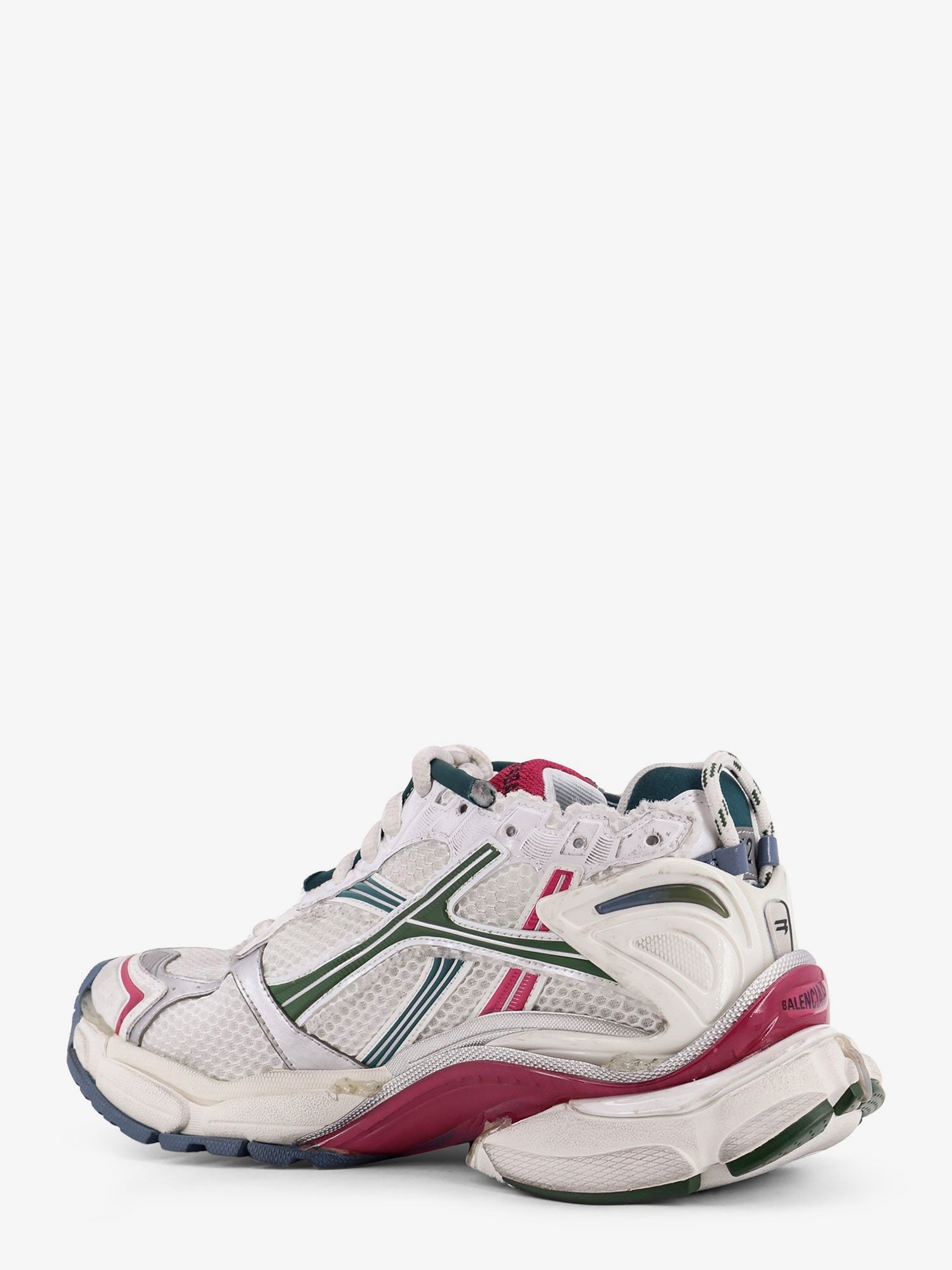Balenciaga Men's Runner Low Top Mesh Sneakers Multicolor