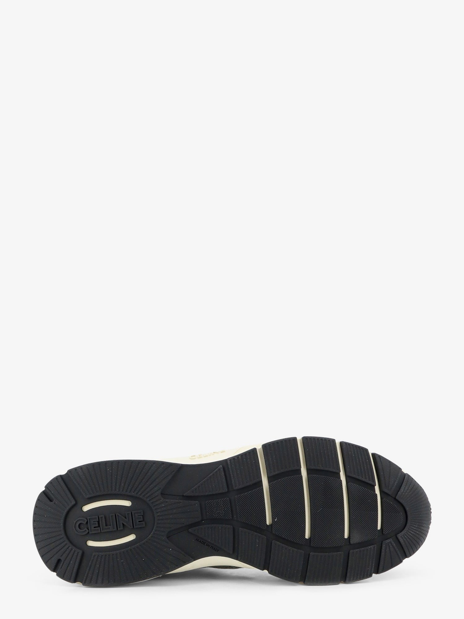 Celine Men's Runner Mesh and Suede Sneakers White