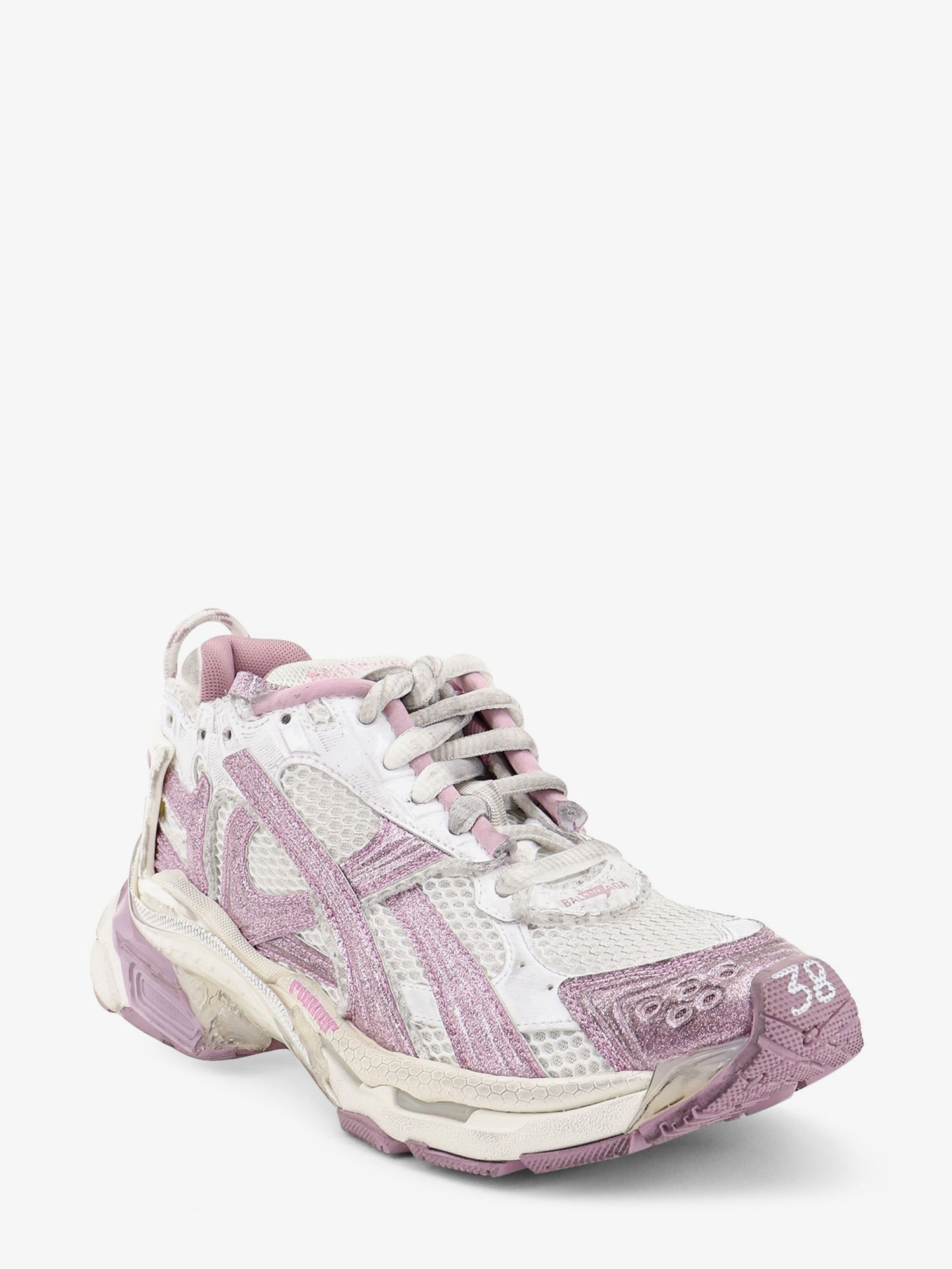 Balenciaga Women's Runner Mesh Sneakers White