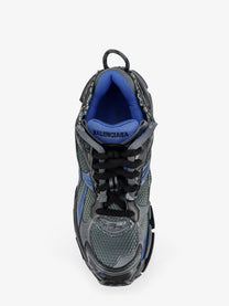 Balenciaga Men's Runner Sneakers in Mesh Black