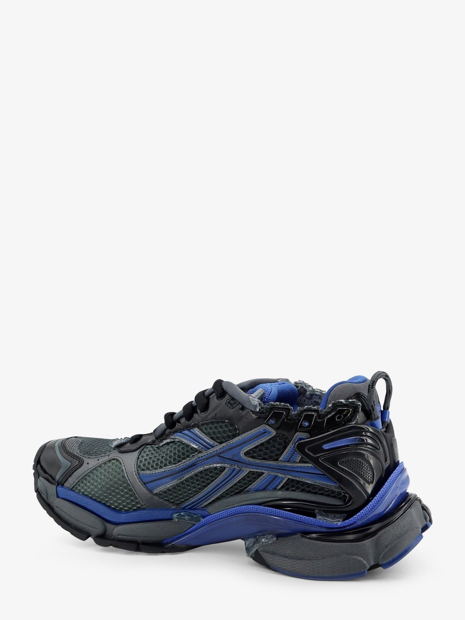 Balenciaga Men's Runner Sneakers in Mesh Black