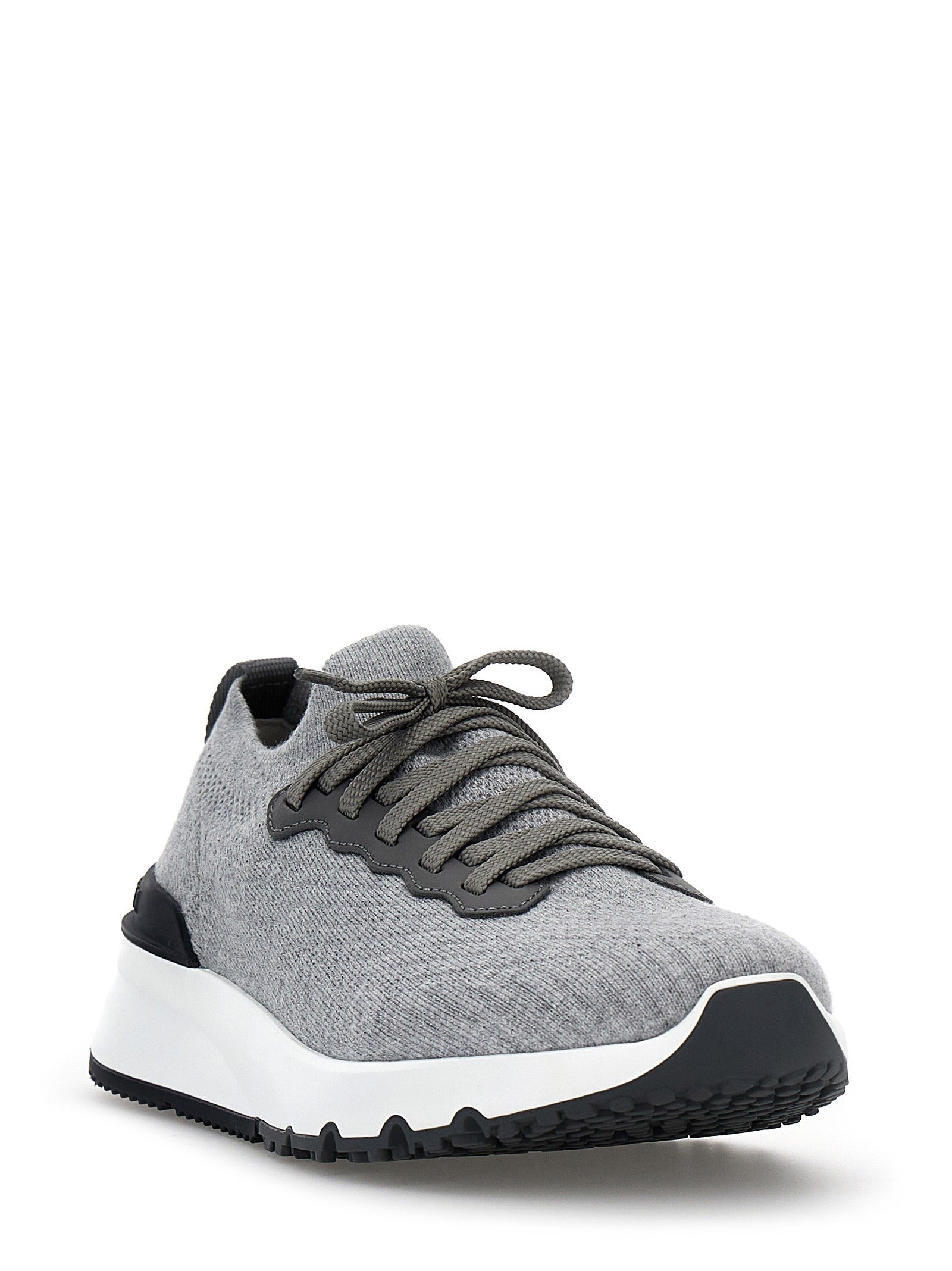Brunello Cucinelli Men's Runners Sneakers Grey
