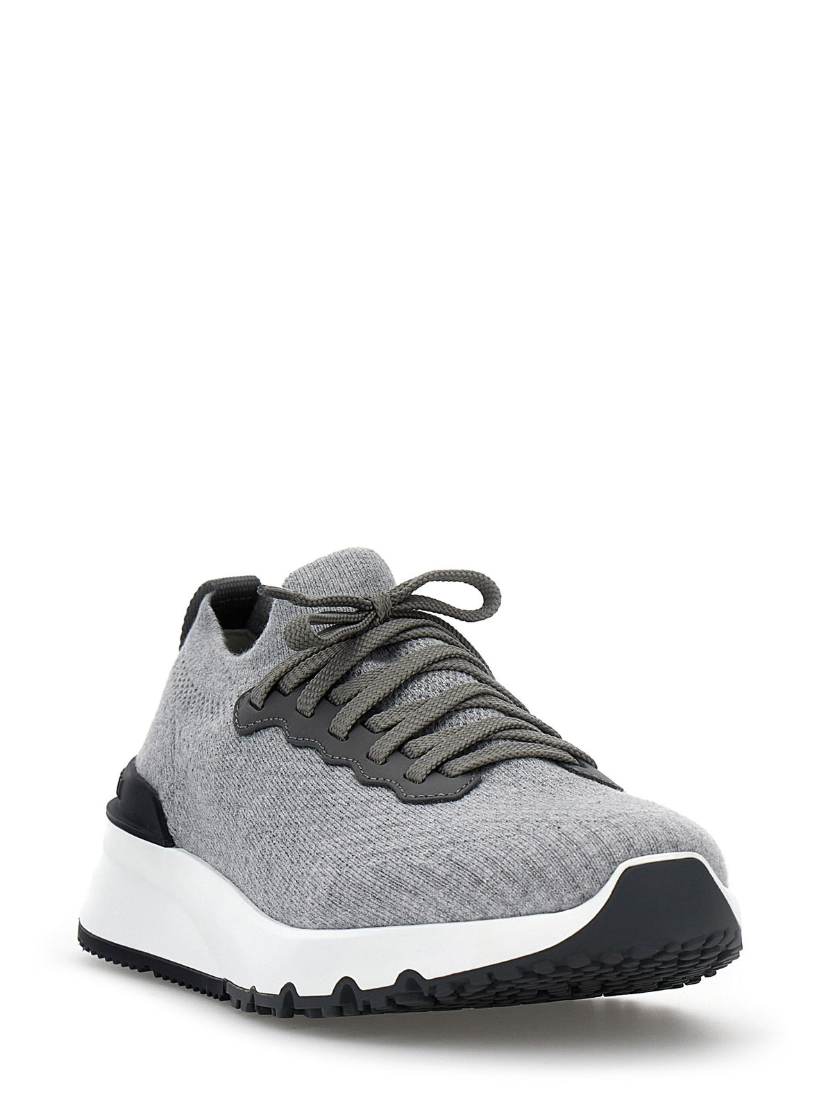 Brunello Cucinelli Men's Runners Sneakers Grey, view 2