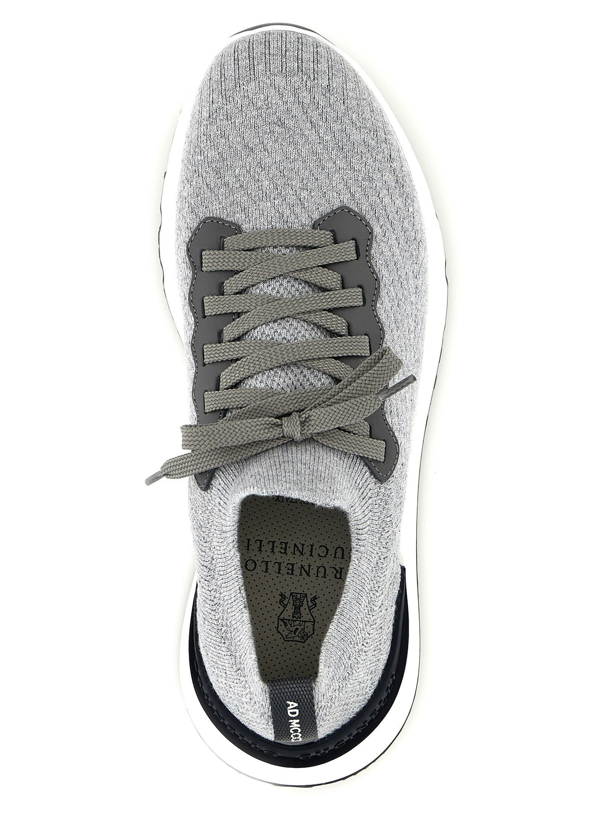 Brunello Cucinelli Men's Runners Sneakers Grey, view 4