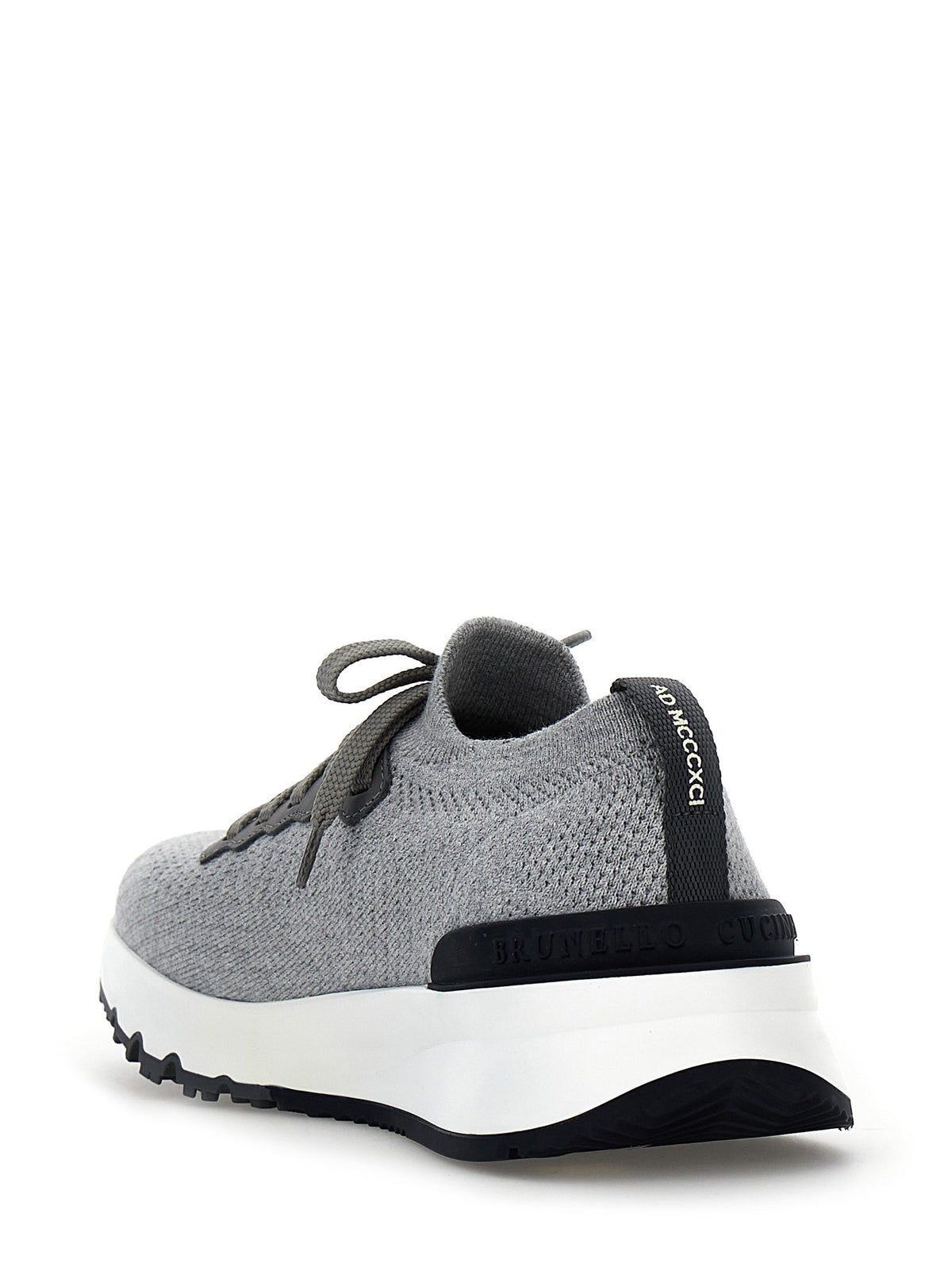 Brunello Cucinelli Men's Runners Sneakers Grey, view 3