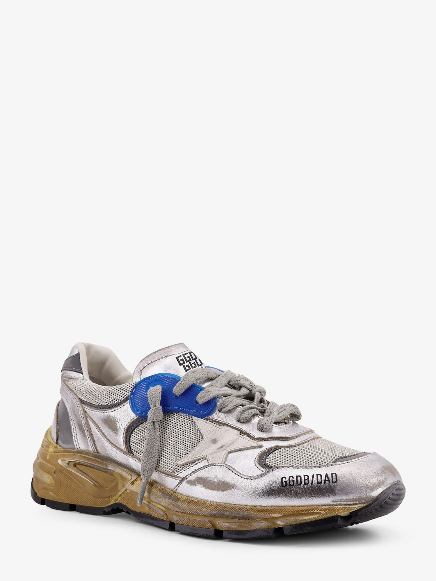 Golden Goose Women's Running Dad Mesh and Leather Sneakers White