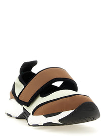 Marni Running Mary Jane Sneakers Gold