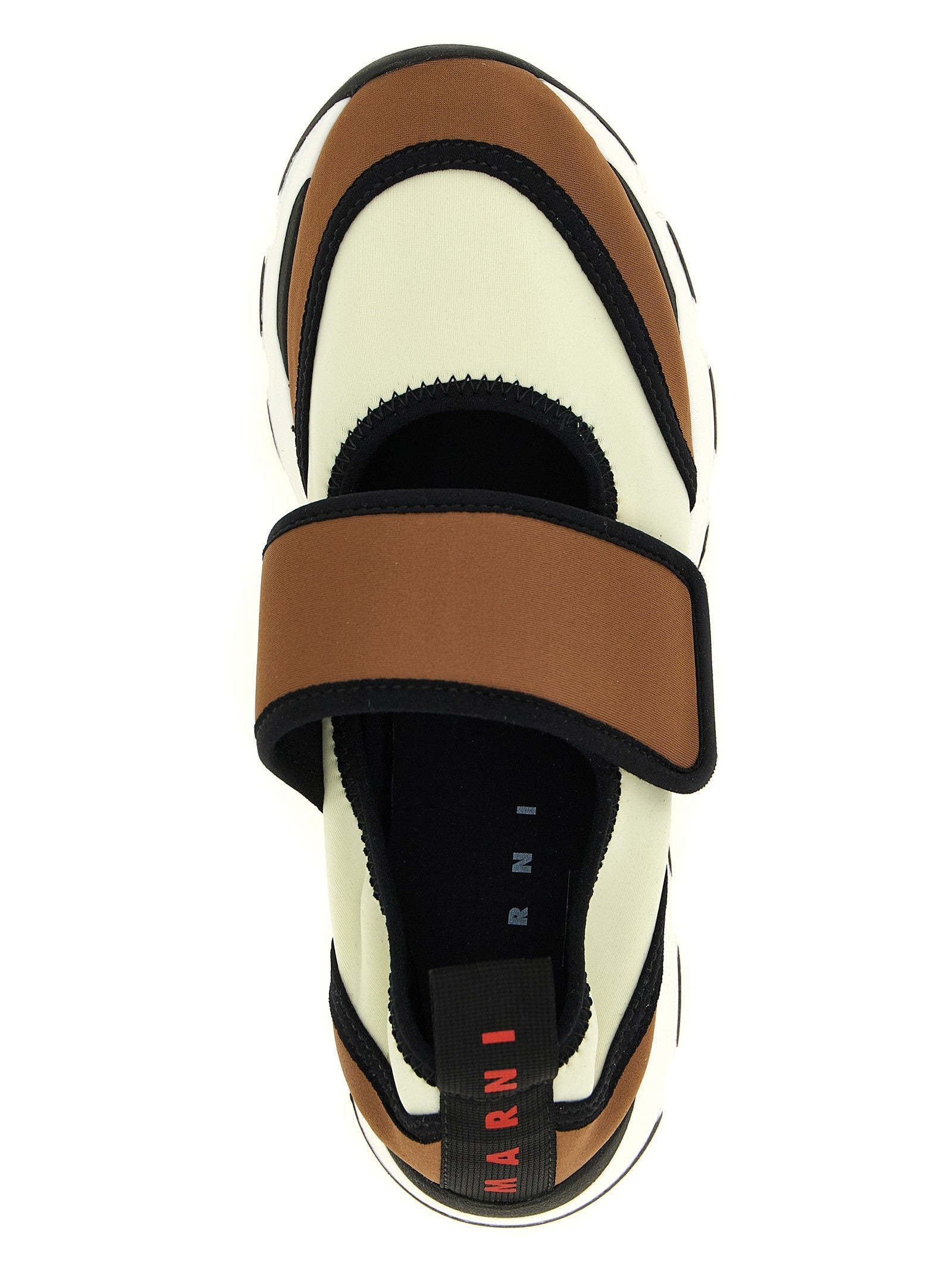 Marni Running Mary Jane Sneakers Gold