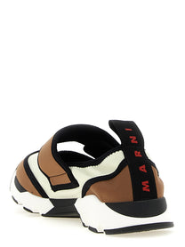 Marni Running Mary Jane Sneakers Gold