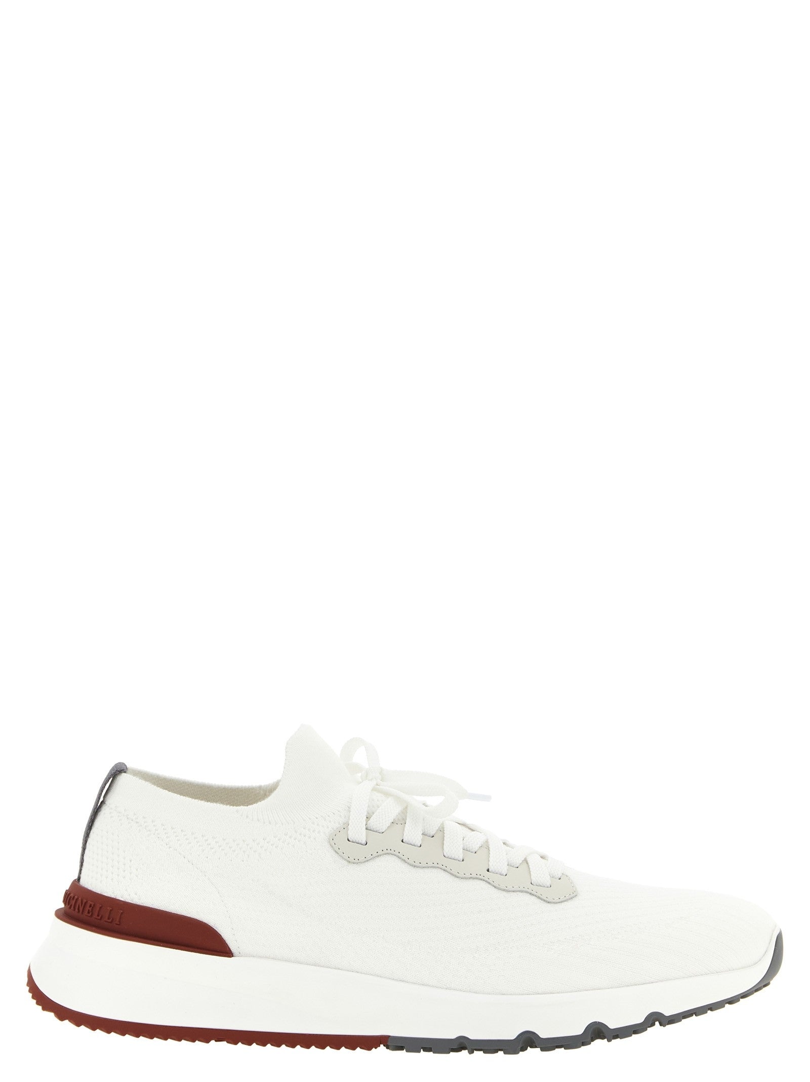 Brunello Cucinelli Running Sock Sneakers White