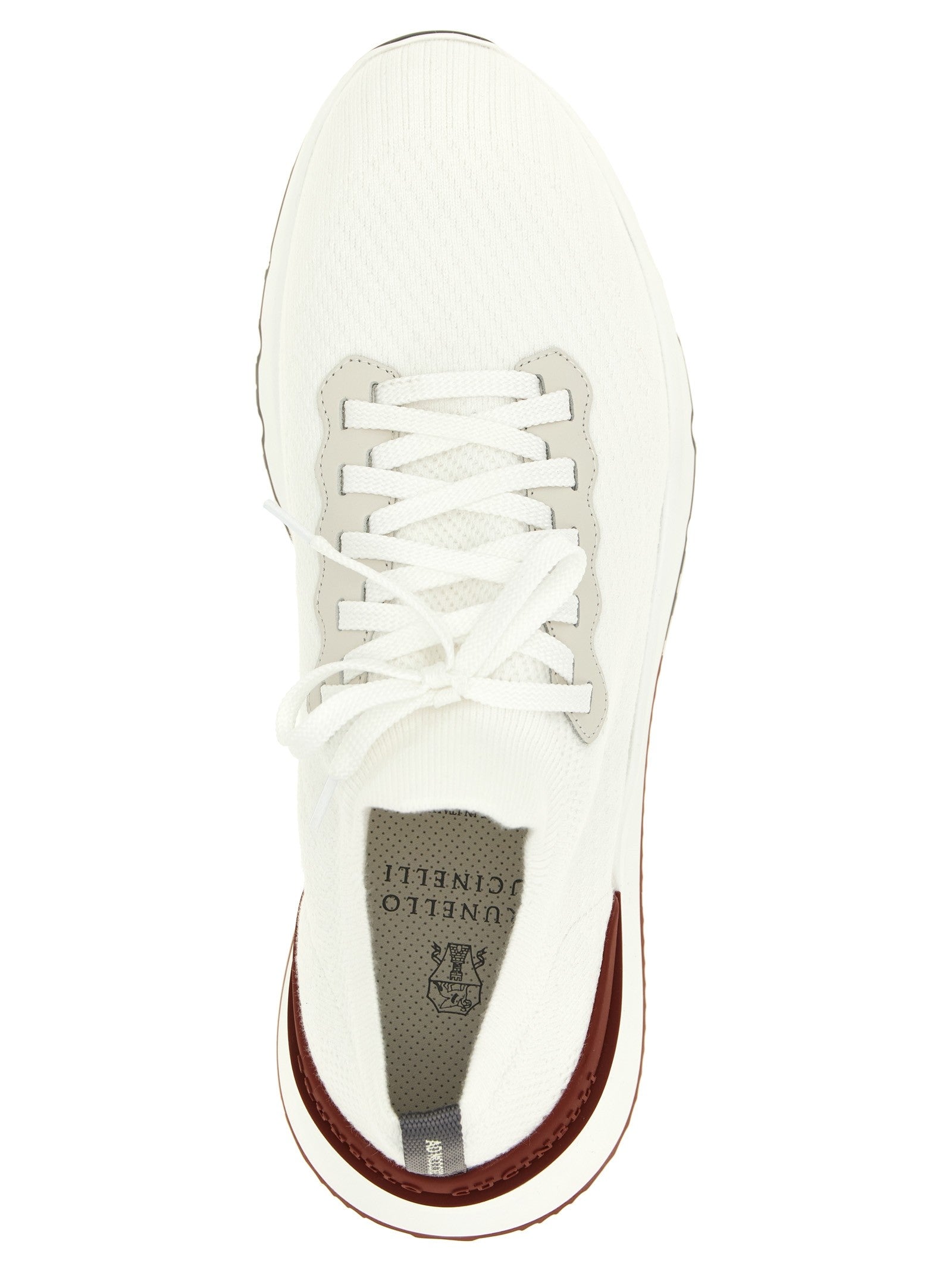 Brunello Cucinelli Running Sock Sneakers White