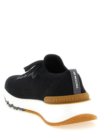 Brunello Cucinelli Running Sock Sneakers Black