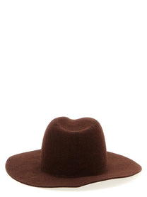 RUSLAN BAGINSKIY - RUSLAN BAGINSKIY - ’Monogram-embellished Fedora’ hat - Women’s Accessories