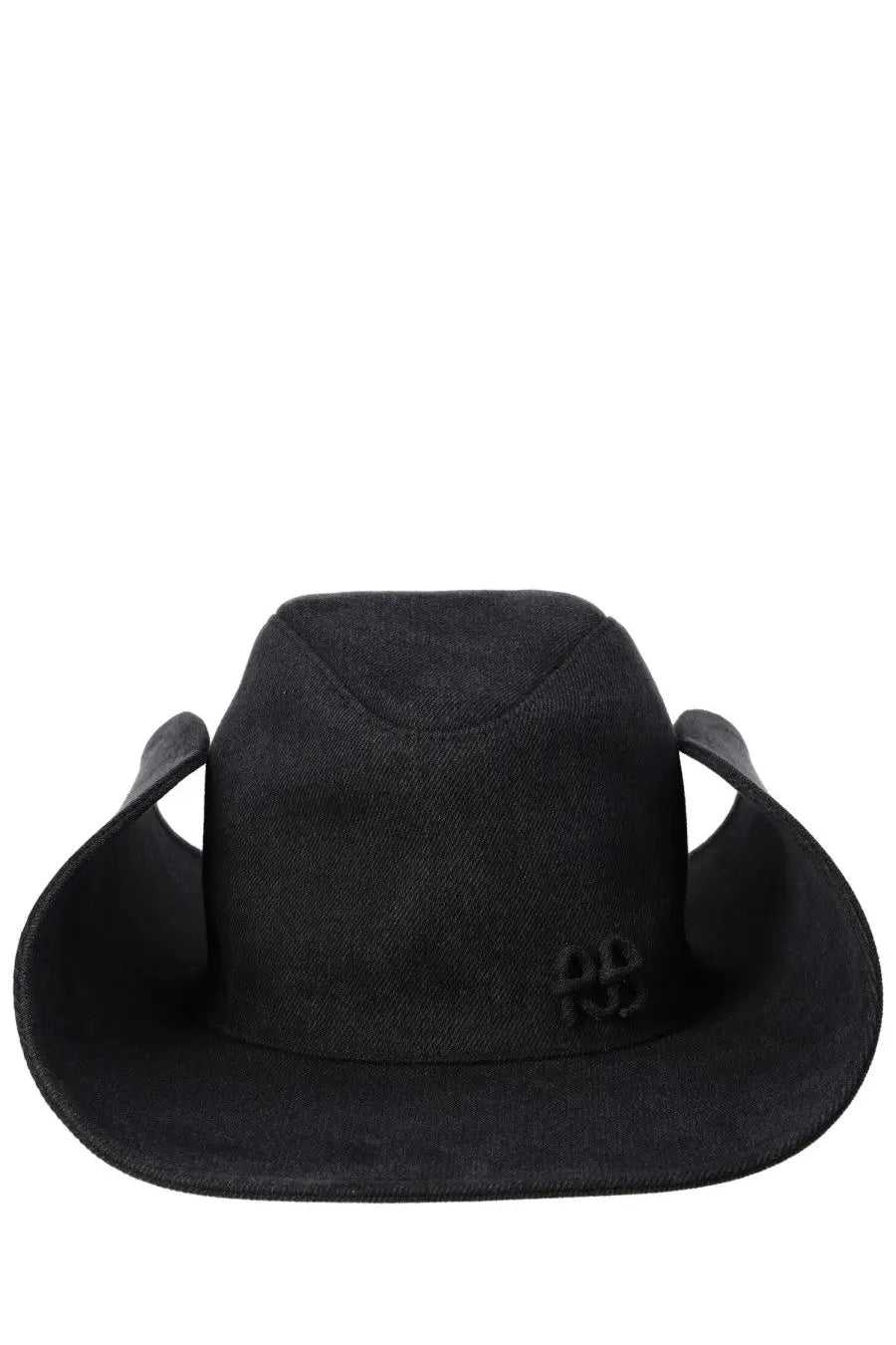 Ruslan Baginskiy women’s black suede cowboy hat with a subtle embroidered logo on the front