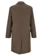 Dries Van Noten Rustic Wool Coat Brown, view 2