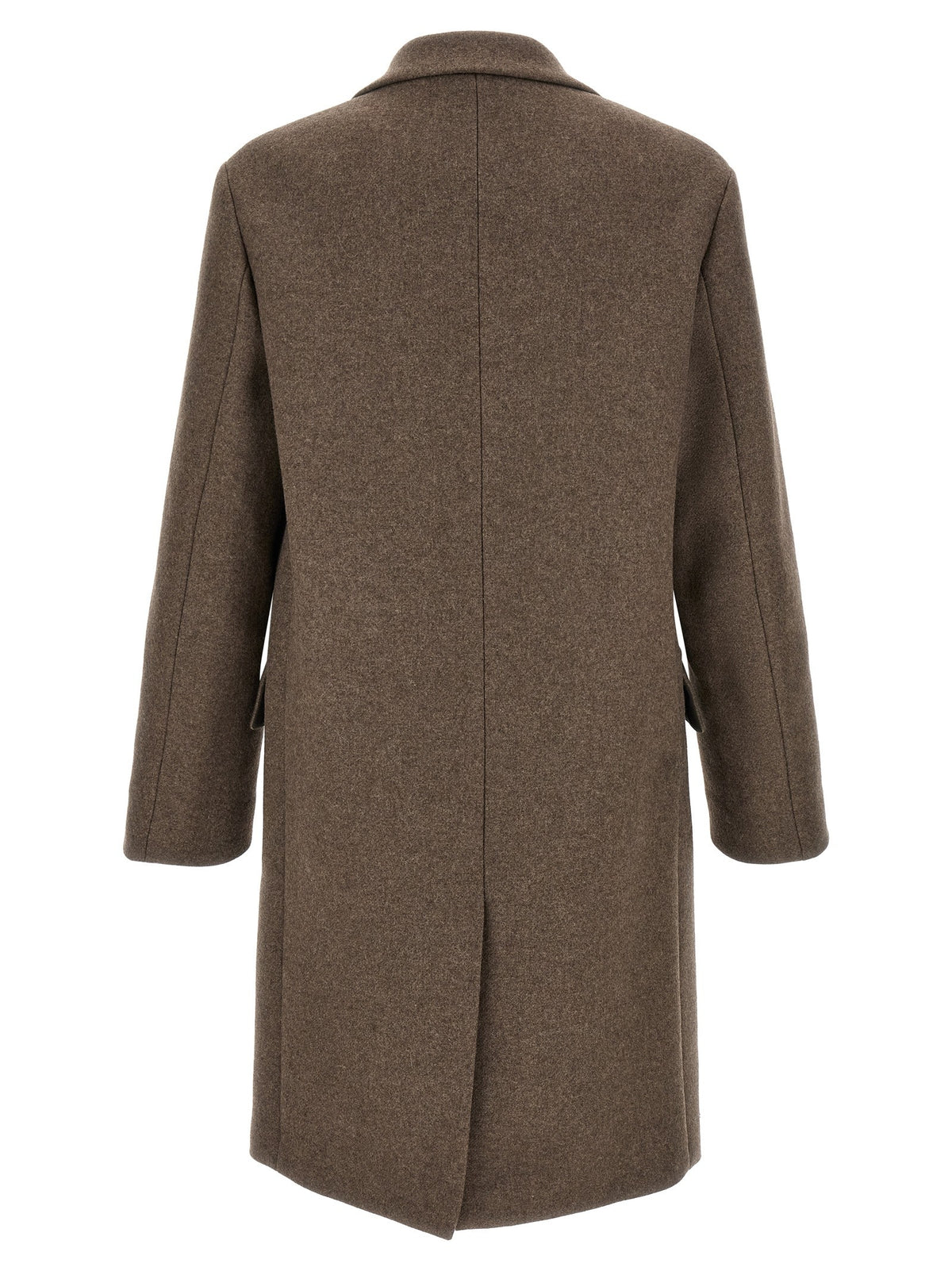 Dries Van Noten Rustic Wool Coat Brown, view 2