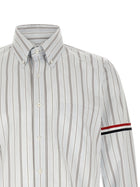 Thom Browne Rwb Headband Shirt Blue, view 3