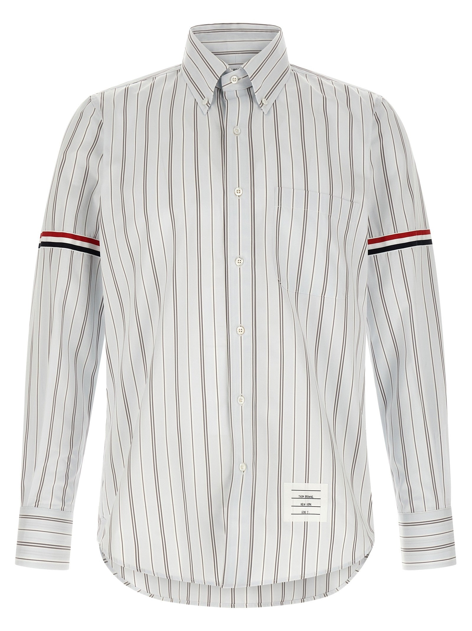 Thom Browne Rwb Headband Shirt Blue