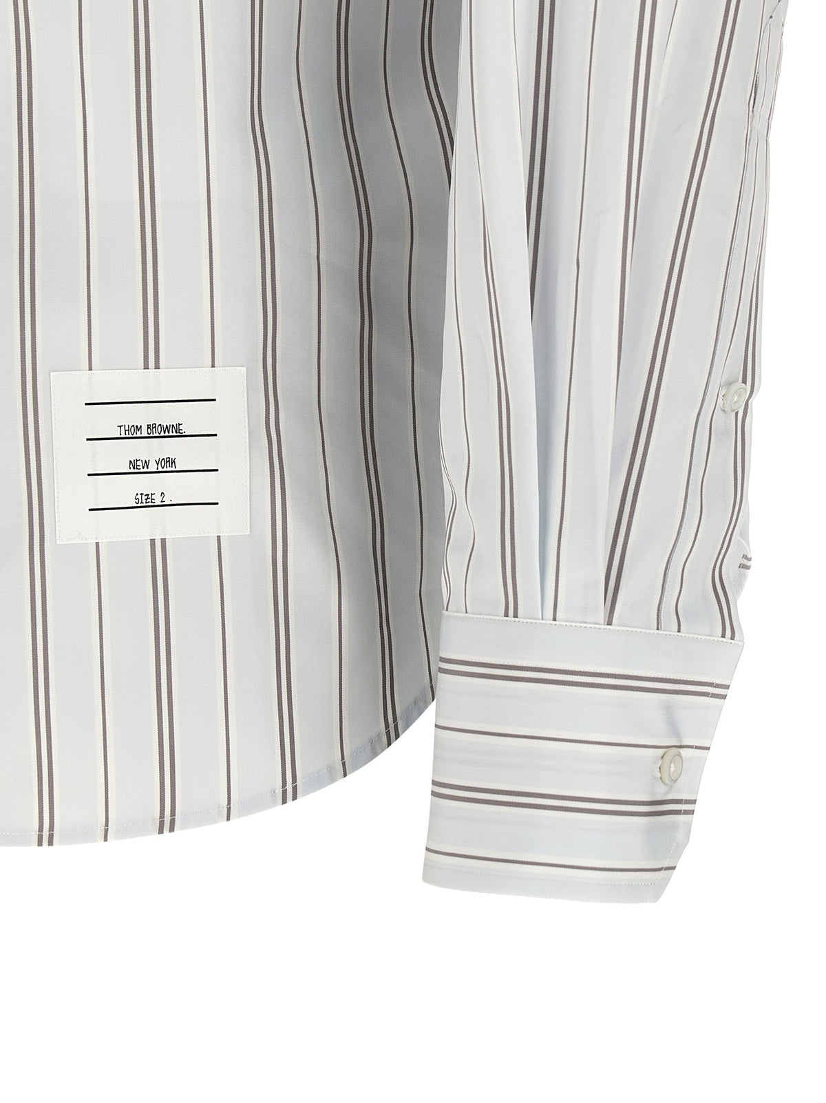 Thom Browne Rwb Headband Shirt Blue, view 4