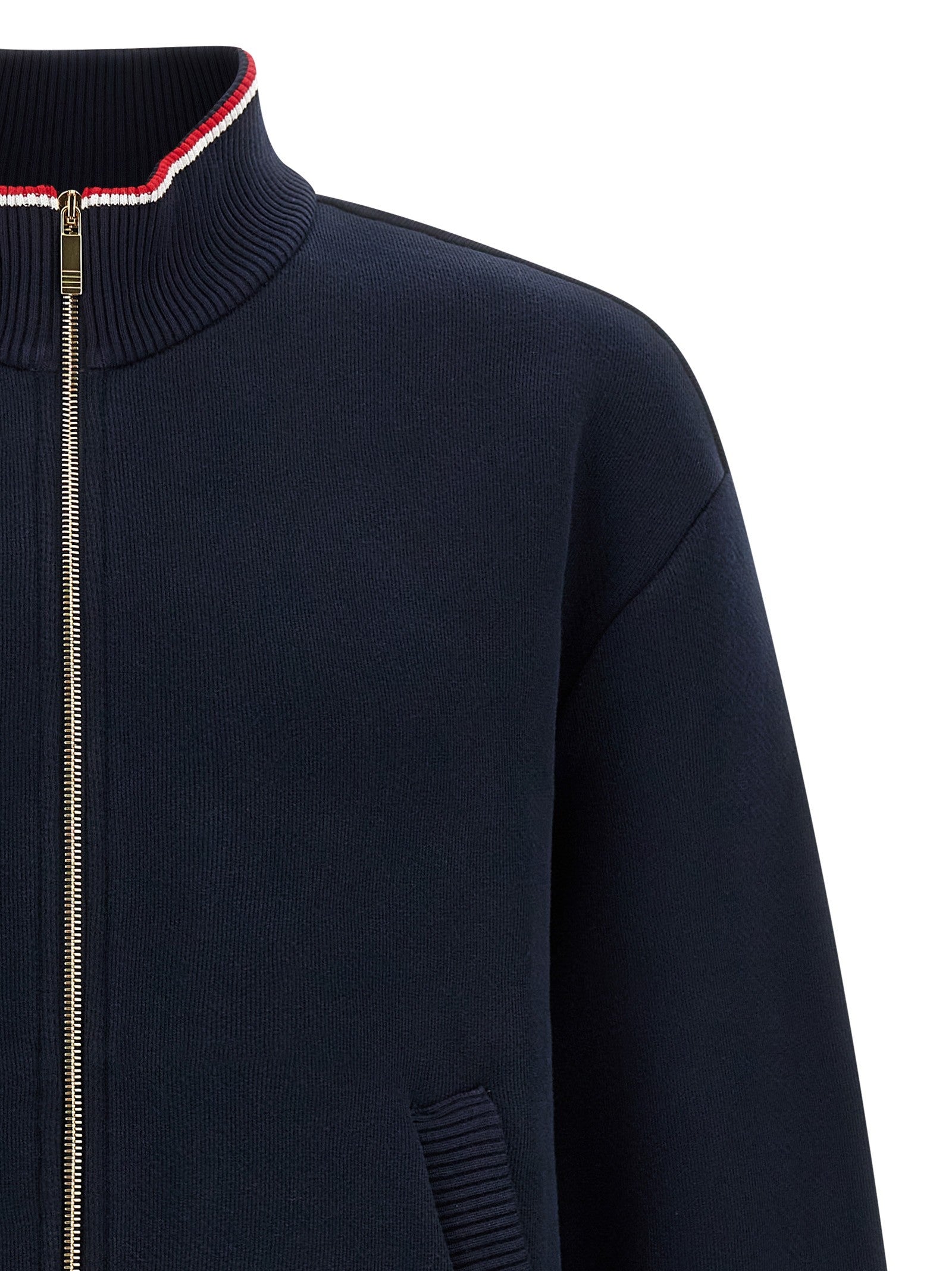 Thom Browne Rwb Piping Sweatshirt Blue