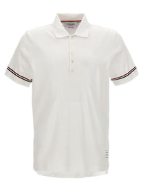 Thom Browne Rwb Polo Shirt White