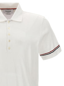 Thom Browne Rwb Polo Shirt White